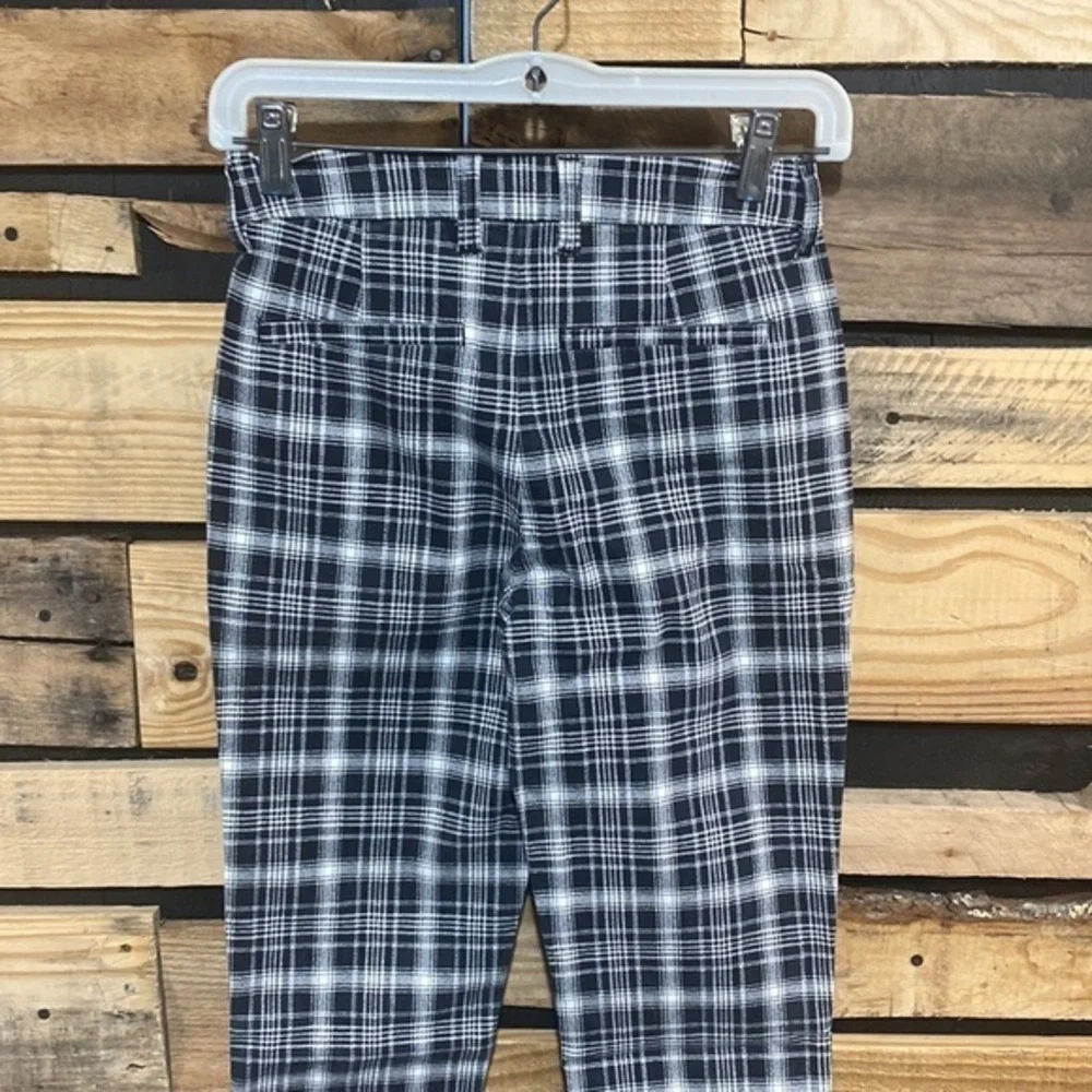 NWT‎ Tilly’s RSQ Plaid Trousers Black/White Size XS